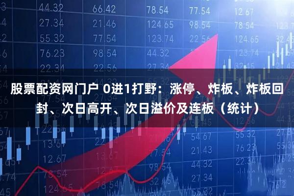 股票配资网门户 0进1打野：涨停、炸板、炸板回封、次日高开、次日溢价及连板（统计）